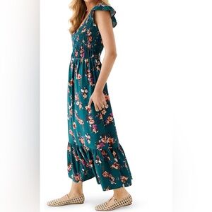 Oak & Trellis Flutter Sleeve Long Dress ✨ Size Medium [S/M]